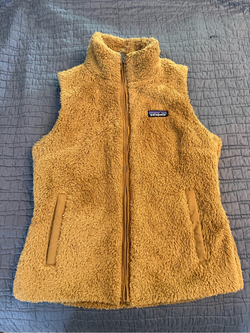 Patagonia Woman’s Tan Sherpa Fleece Vest